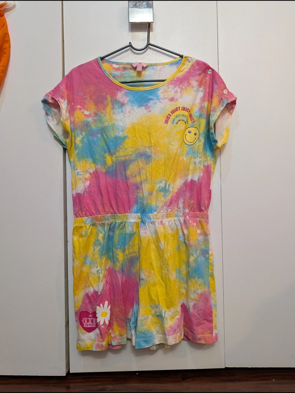 Juicy Couture Tie-Dye Romper With Fun Graphics - Picture 2 of 16